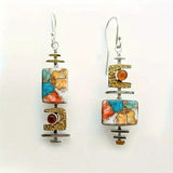 Pendientes retro de estilo antiguo