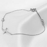 Pulsera de plata corazón "Fe"