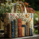 Bolsa Artesanal Acolchada - Libros y Flores