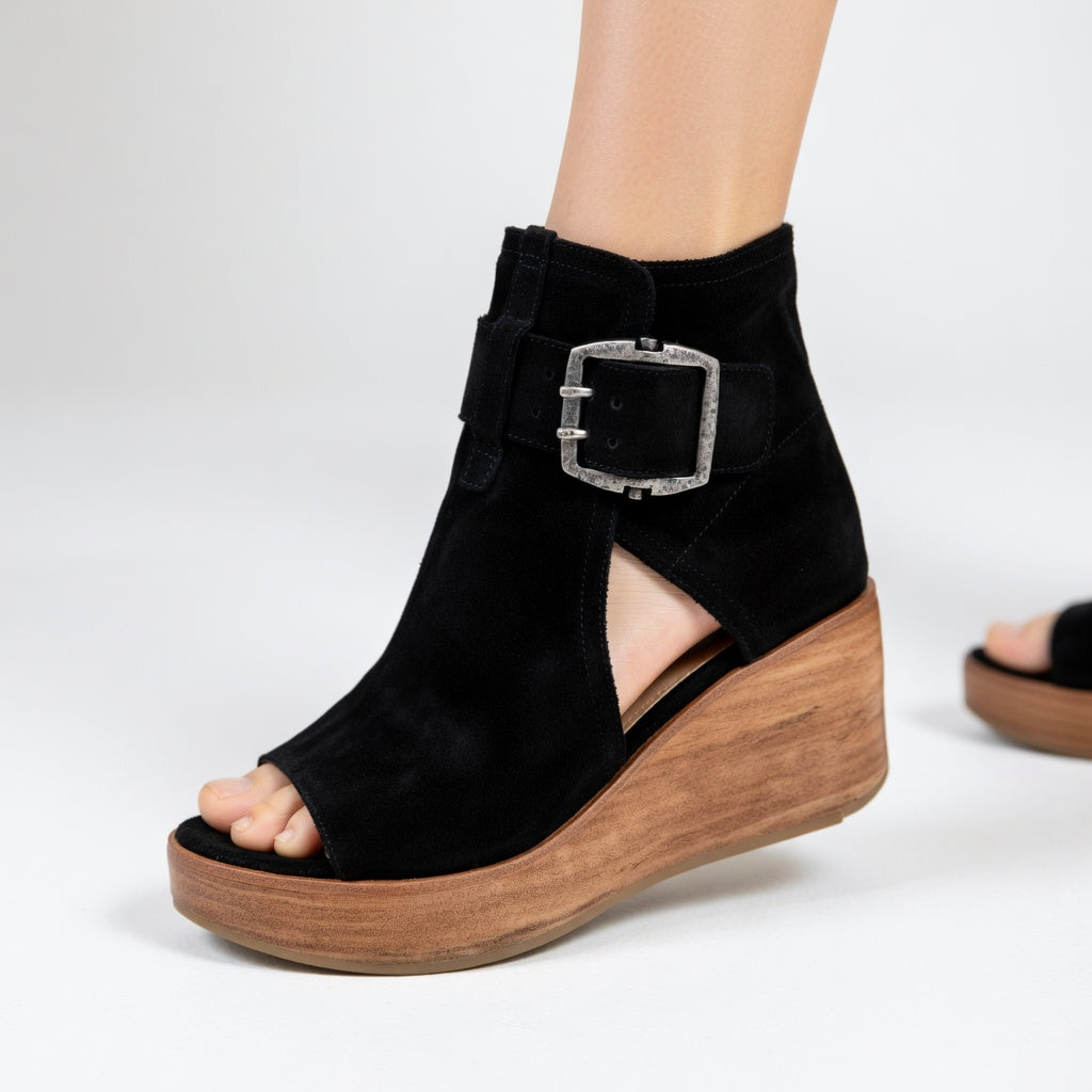 Orélisse™ - Botines con cuña abiertos estilo moderno