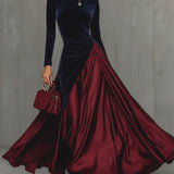 Lira | Vestido largo bicolor