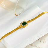 Pulsera Ioanna Verde con Esmeralda