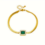 Pulsera Ioanna Verde con Esmeralda