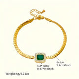 Pulsera Ioanna Verde con Esmeralda