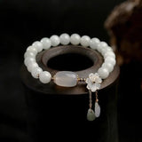 Pulsera con Aguamarina y Margaritas
