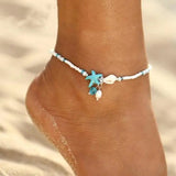 Pulsera con Estrellas y Conchas y Piedras Naturales