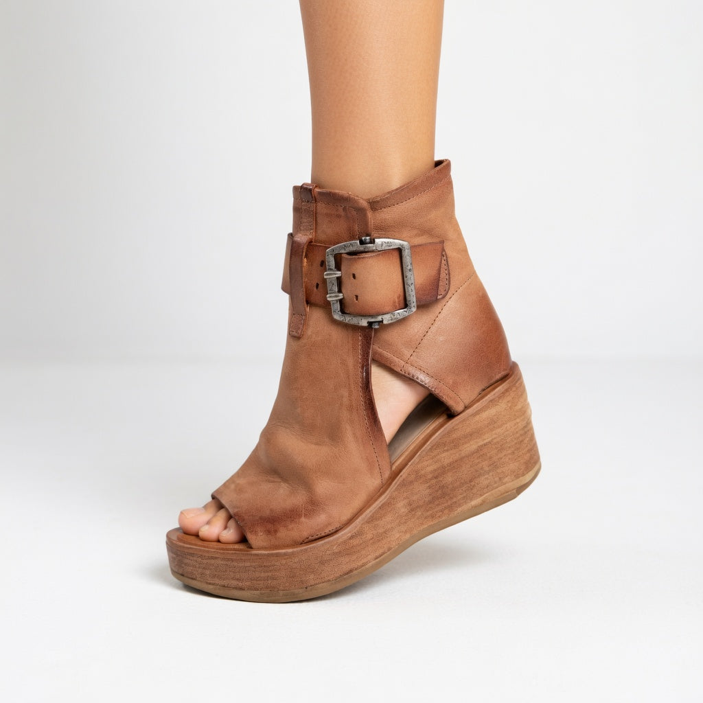 Orélisse™ - Botines con cuña abiertos estilo moderno