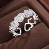 Anillos Corazón de Cristal