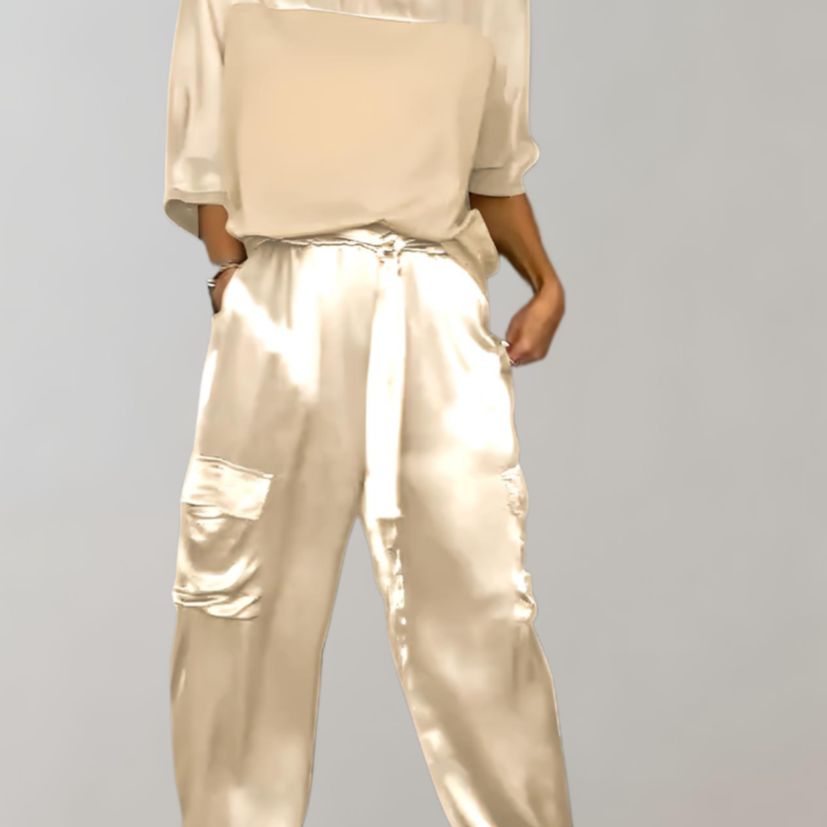 Alicia |  Conjunto de Lounge Cargo Suave como la Seda