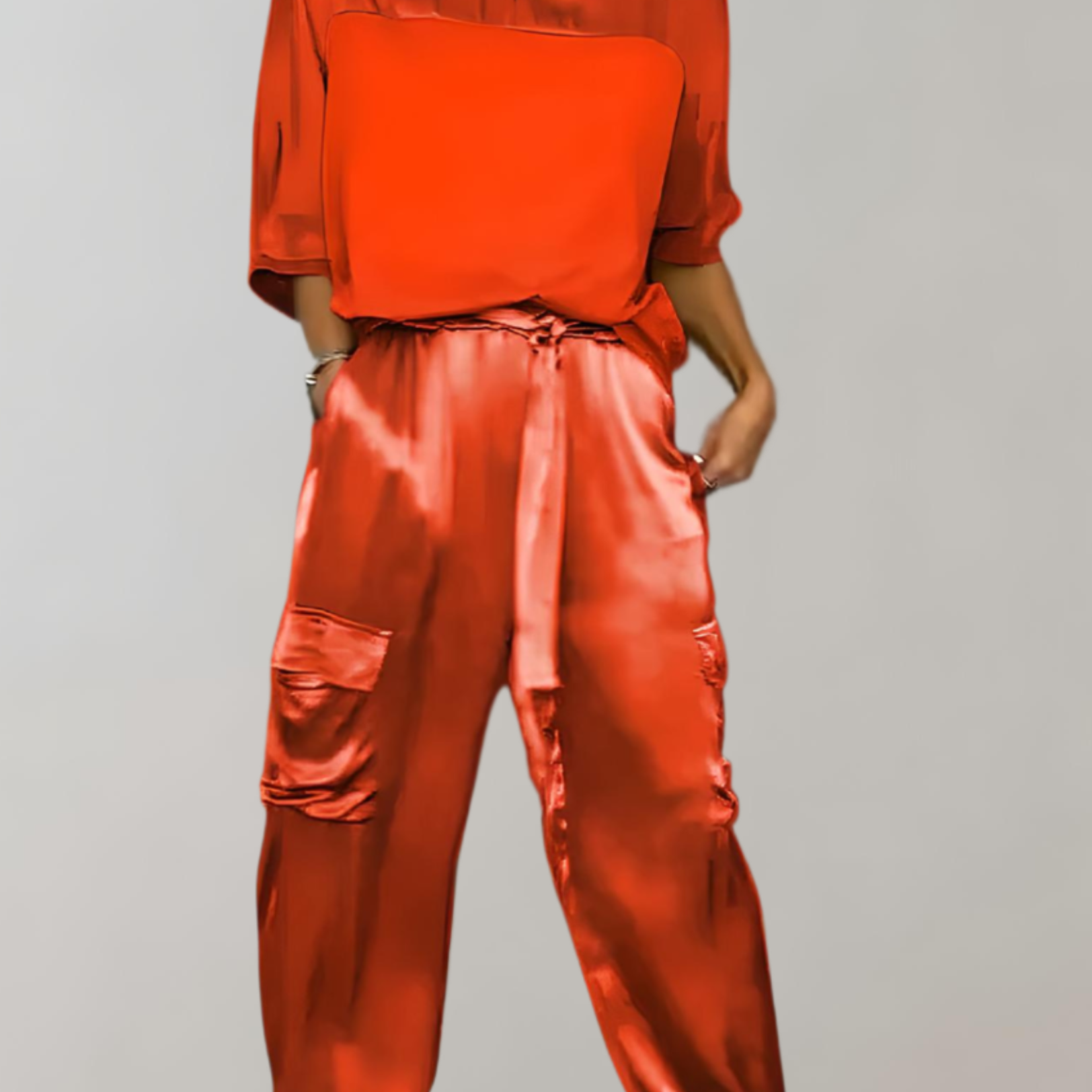Alicia |  Conjunto de Lounge Cargo Suave como la Seda
