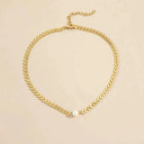 Collar griego con margarita en oro