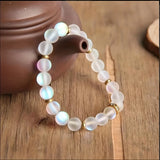 Pulsera de Confianza con Margaritas y Piedra de Luna
