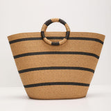 Costa Brisa – Bolso de rayas en rafia