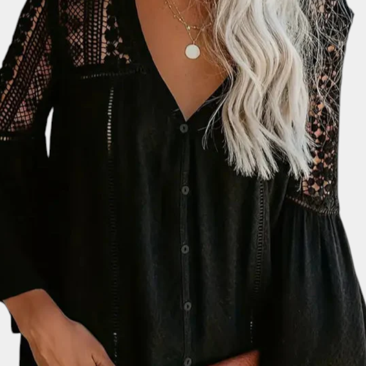 Blusa de Encaje Sunwoven
