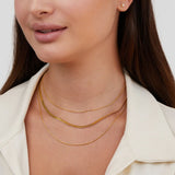 Collar de Cadena de Oro de Múltiples Capas