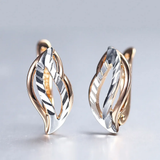 Pendientes Elegantes de Oro y Plata
