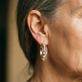 Pendientes Elegantes Baño de Oro