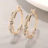 Pendientes Elegantes Baño de Oro