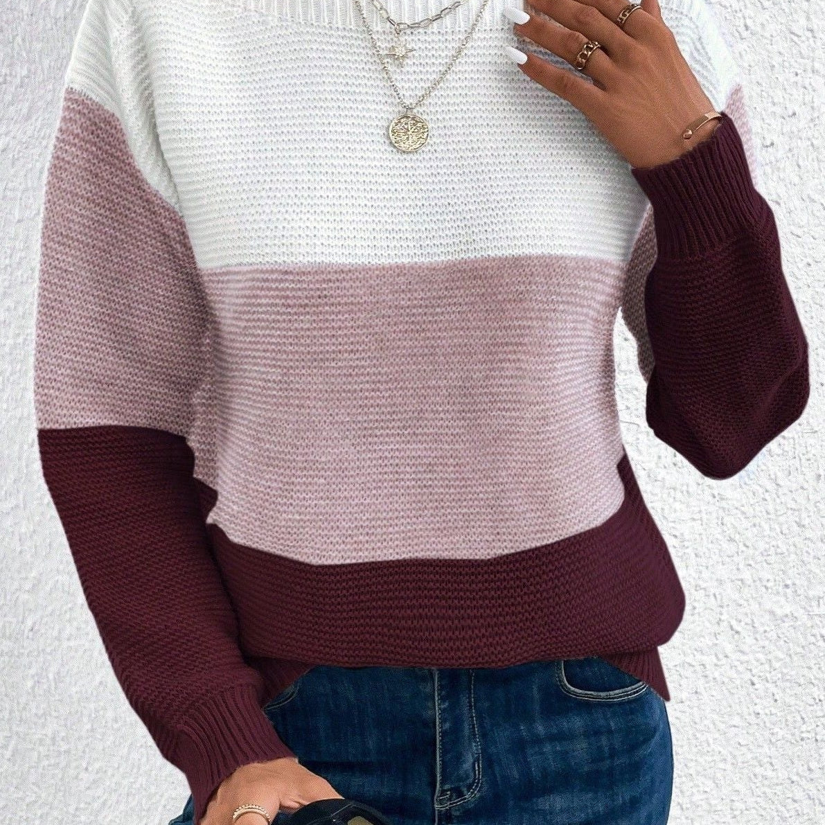 Soria Jersey de Mezcla de Lana con Toque Suave