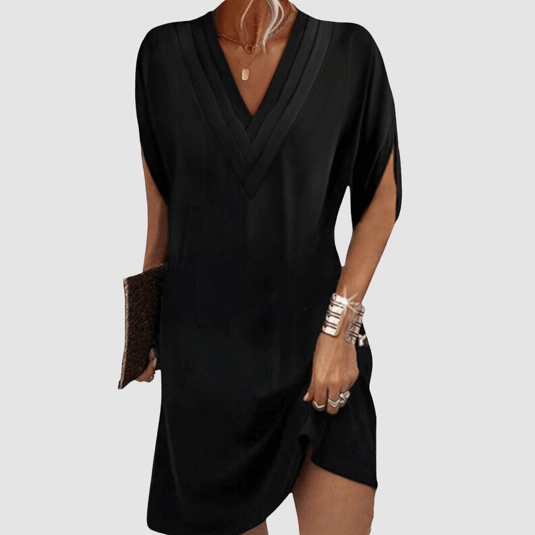 Andrea | vestido elegante con mangas tres cuartos
