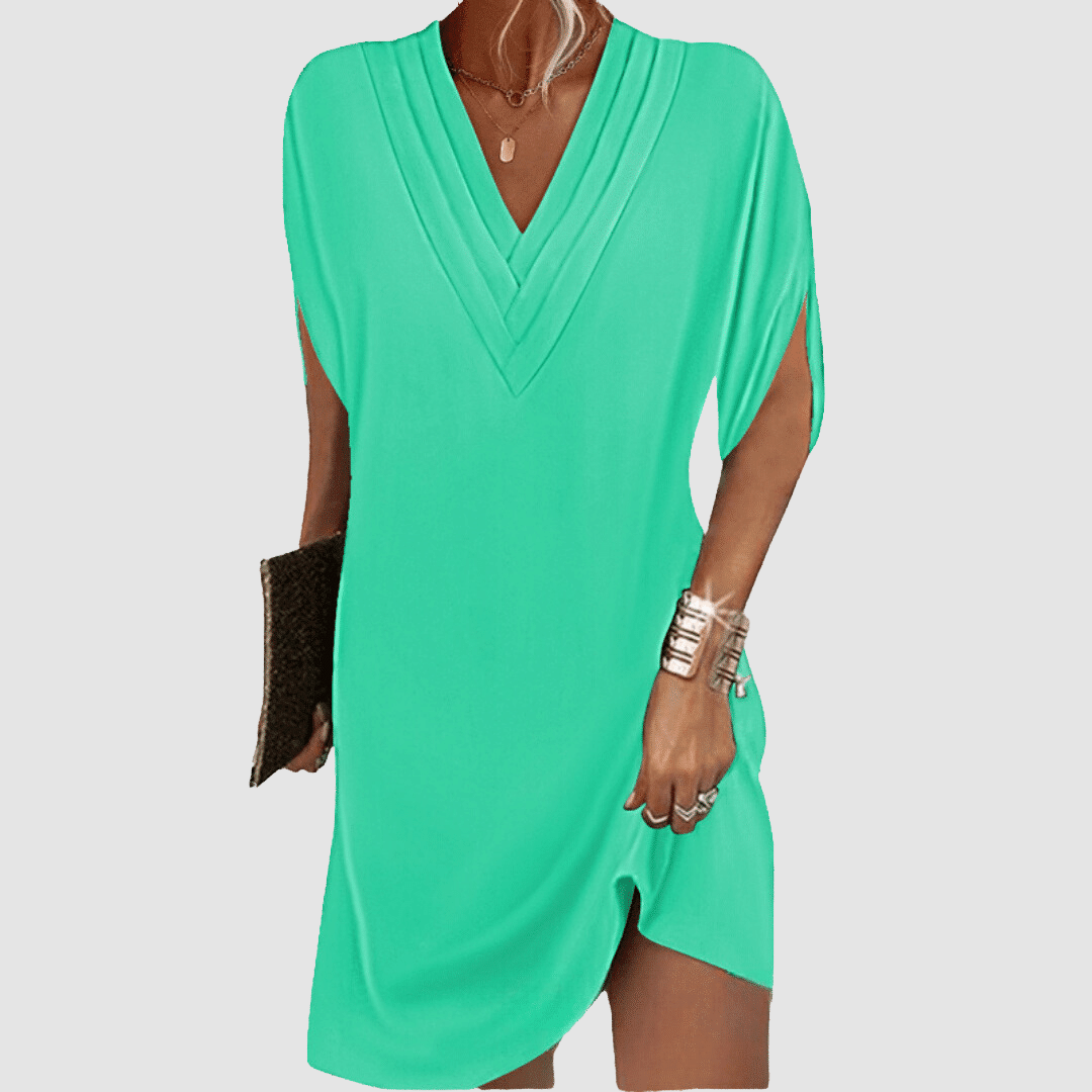 Andrea | vestido elegante con mangas tres cuartos