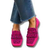 Sofie™ | Mocasines Leopardo Rosa
