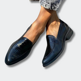Rosa™ | Mocasines estampado de cocodrilo