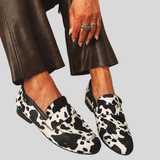 Lara™ | Mocassines chic con estampado de vaca