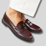 Lyla™ | Mocasín Chic Bordeaux