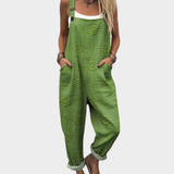 Marina | Mono Estampado de Tirantes Verde Cómodo