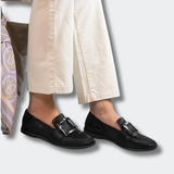 Mathilde™ | Mocasín Elegante ante Negro