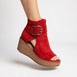 Orélisse™ - Botines con cuña abiertos estilo moderno