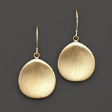 Pendientes retro de acero inoxidable en color dorado