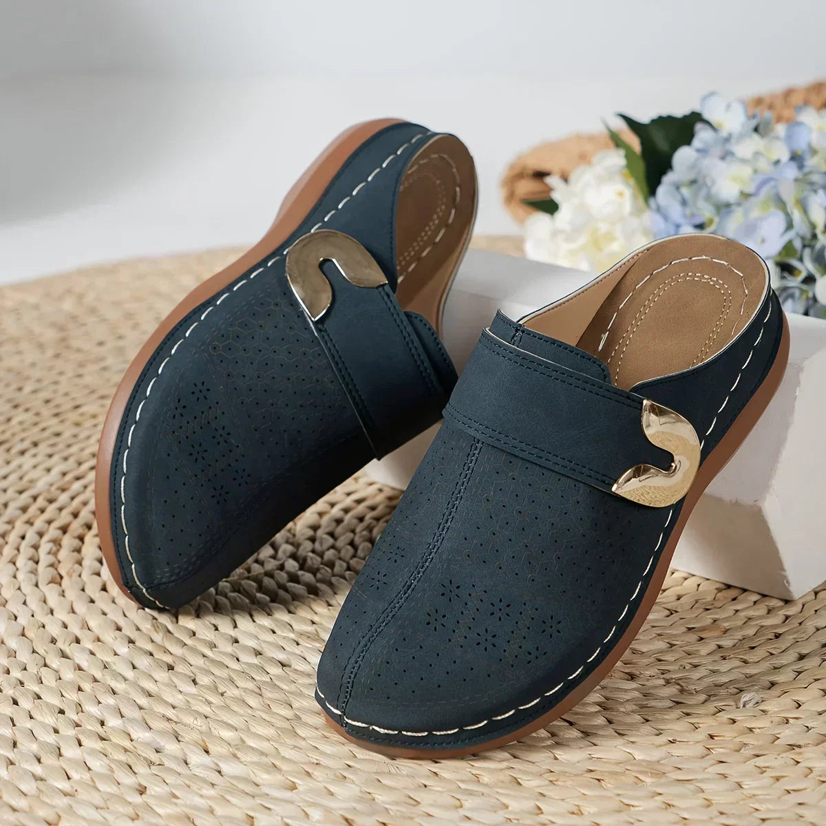 Marel - Elegantes Sandalias de Cuña con Soporte