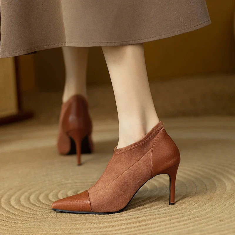 Veronica | Tacones de Cuero Genuino
