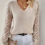 Martha - Suéter V-Cuello Couture