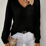 Martha - Suéter V-Cuello Couture