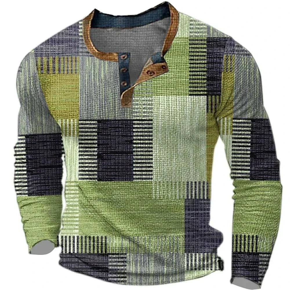 Carlos™ | Camiseta de manga larga de hombre en colores vivos