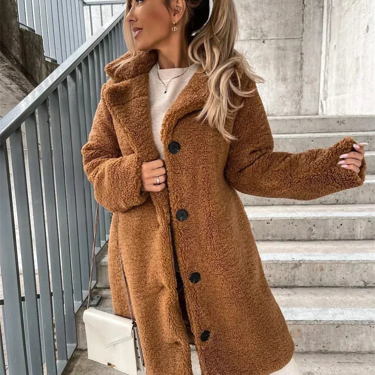 JESSICA | Abrigo de Peluche Teddy Acogedor