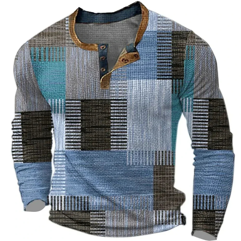 Carlos™ | Camiseta de manga larga de hombre en colores vivos