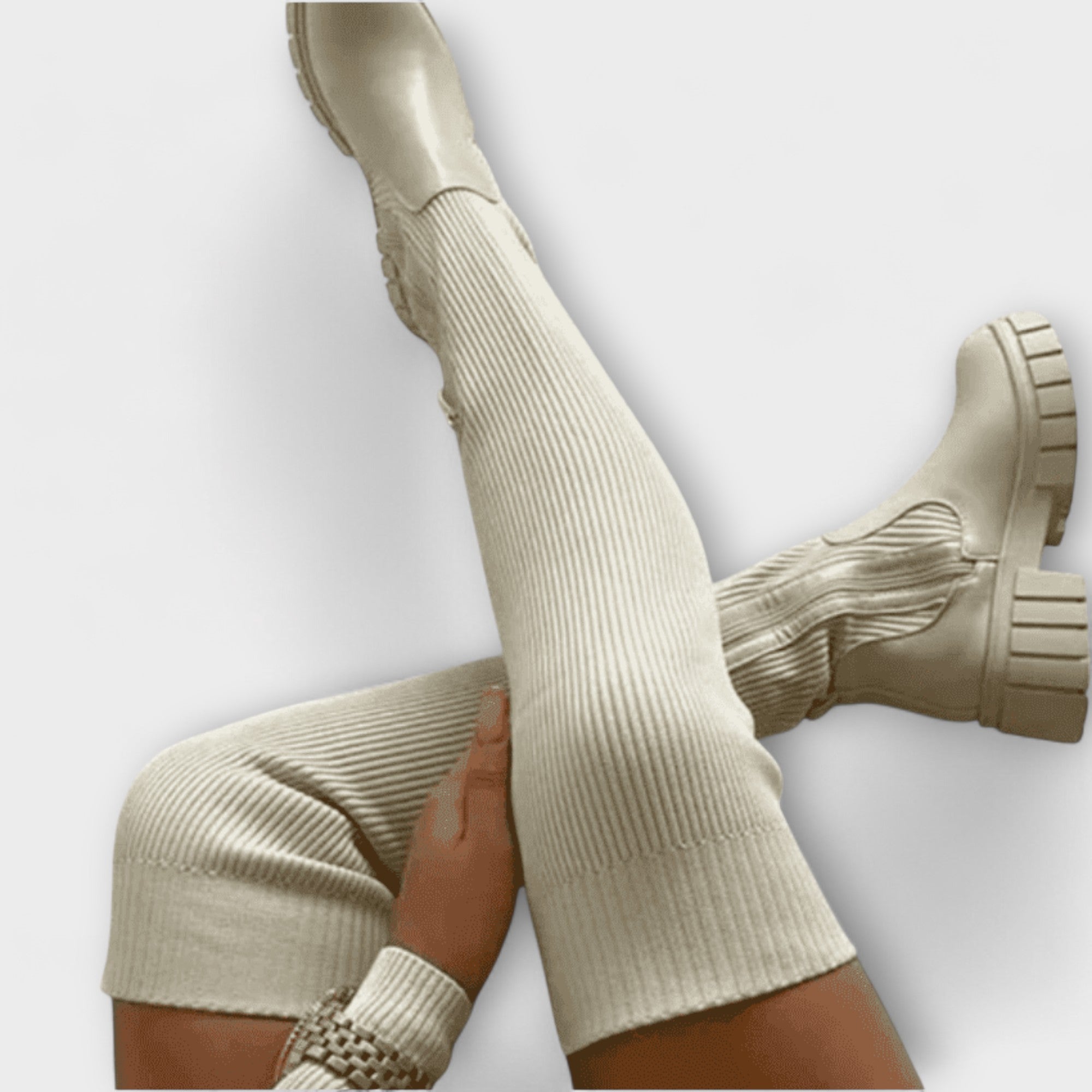 Lureva – Botas Overknee con Suela Chunky