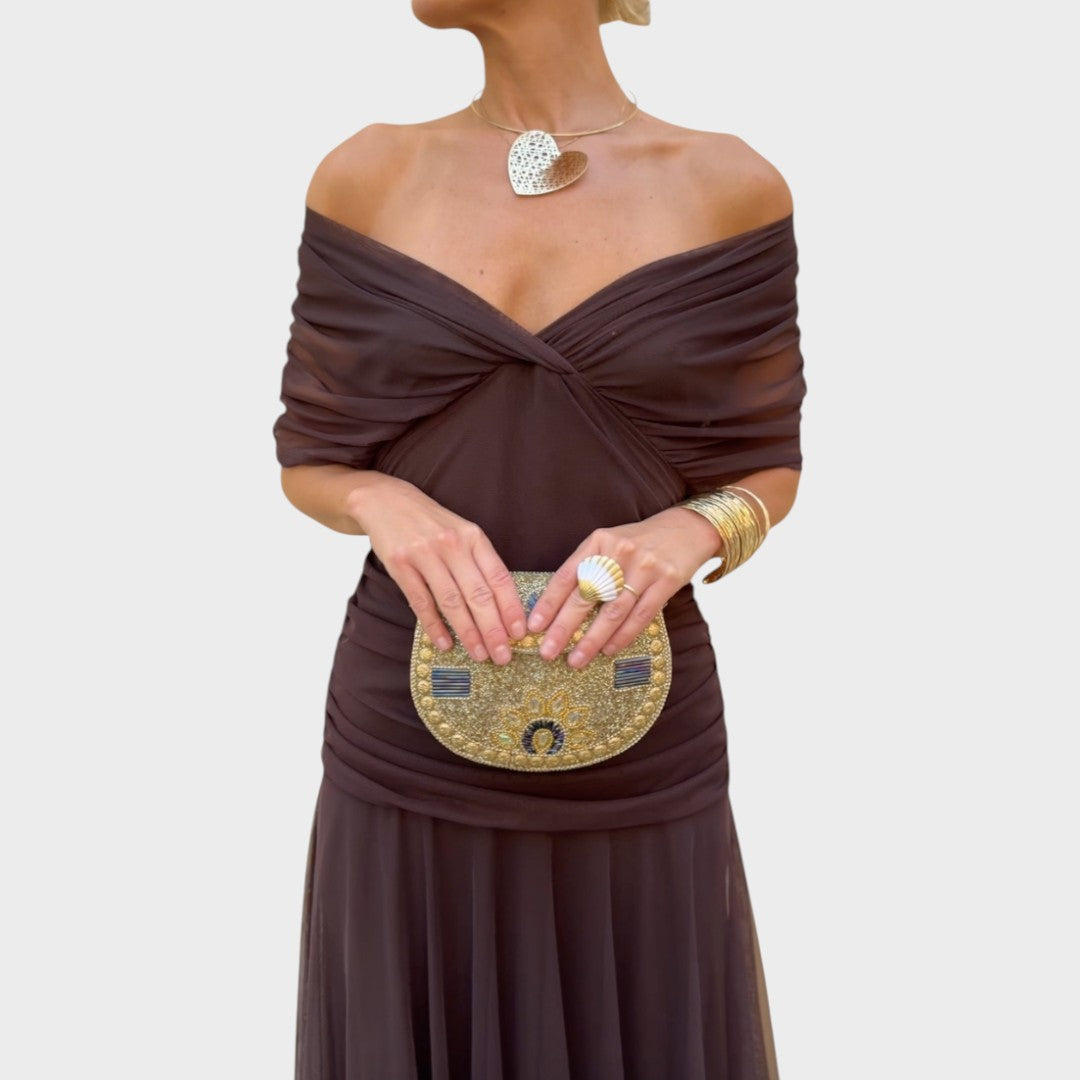 Lora | Vestido Largo Con Escote En V