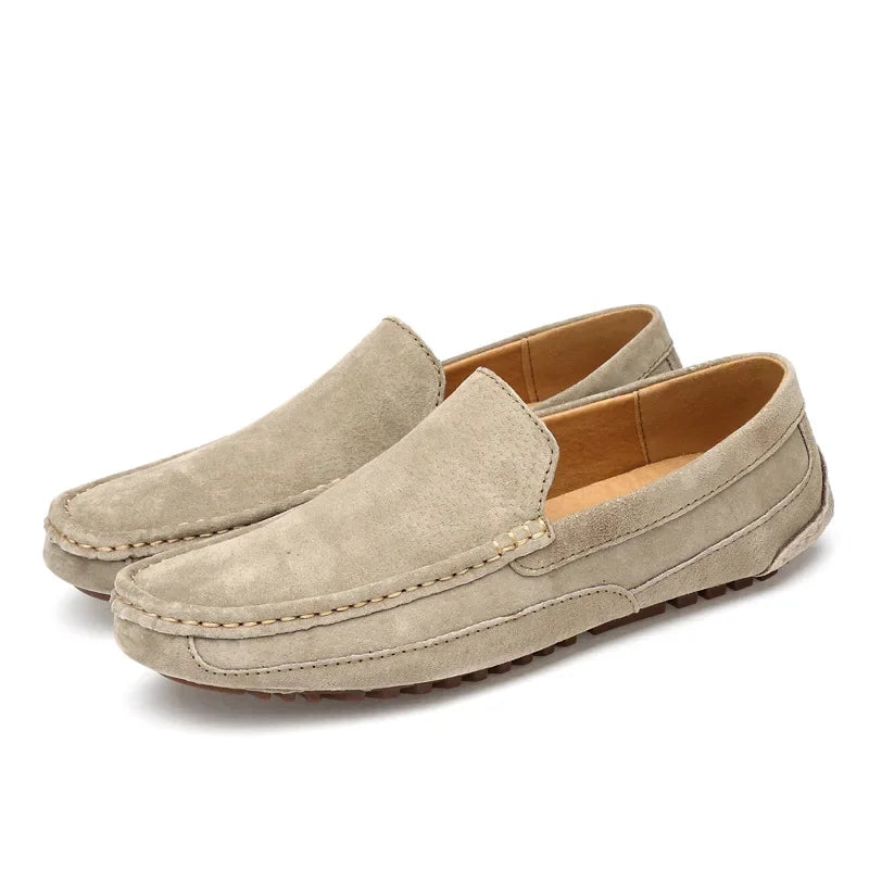 Mocasines elegantes de ante de primera calidad