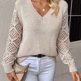 Martha - Suéter V-Cuello Couture