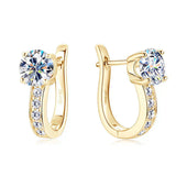 Pendientes Argola con Moissanita