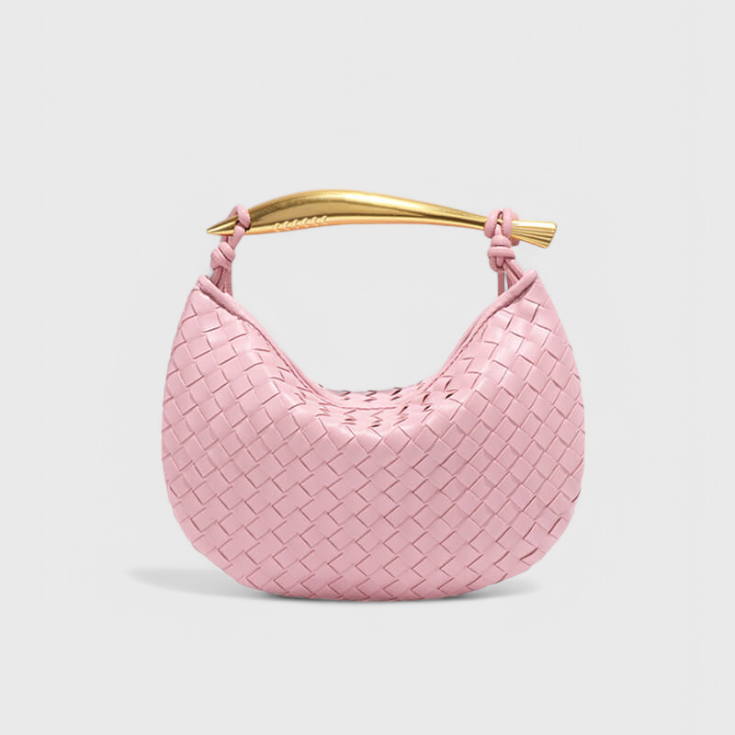 Paola - Bolso Woven con Asa Dorada