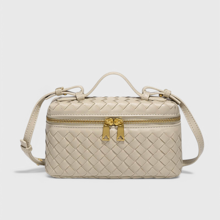 Milla Bolso Mini Woven con Accesorios Dorados