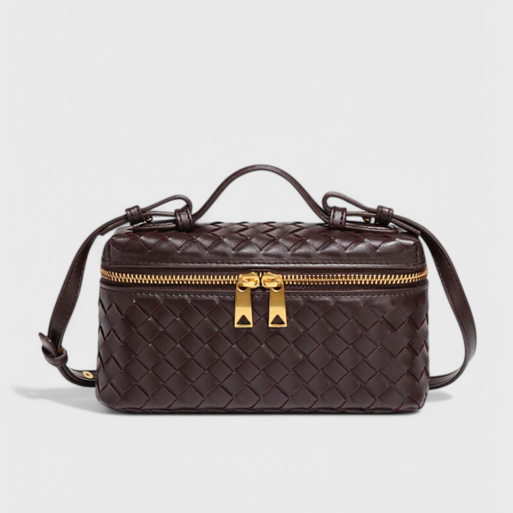 Milla Bolso Mini Woven con Accesorios Dorados