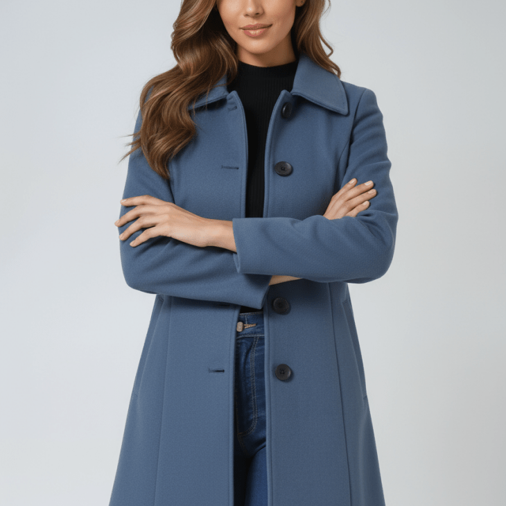 Helena | Abrigo de invierno para mujer con un botón