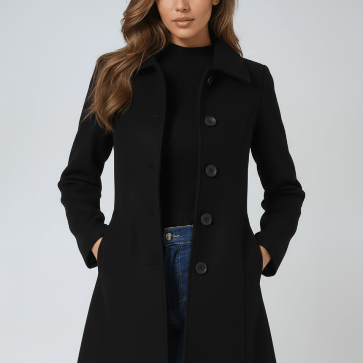 Helena | Abrigo de invierno para mujer con un botón